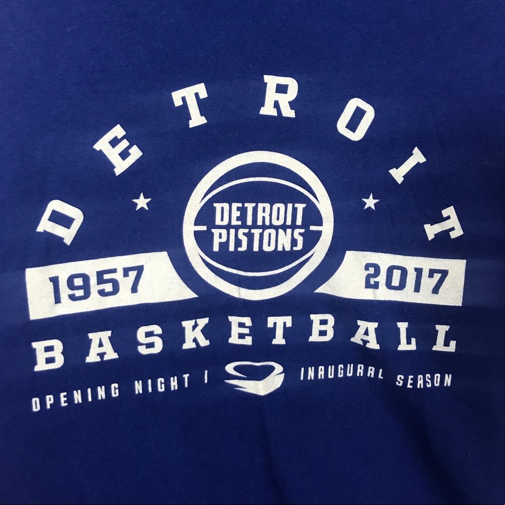 Detroit Pistons Opening Night Shirt & Wristband